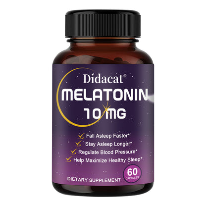 Melatonin 10mg Sleep Support Capsules – Advanced Formula for Restful Sleep & Nighttime Relaxation