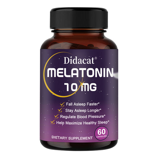 Melatonin 10mg Sleep Support Capsules – Advanced Formula for Restful Sleep & Nighttime Relaxation