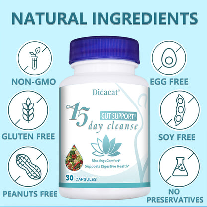 Advanced Gut Health Support Capsules – Daily Digestive Wellness Formula for a Happier Gut